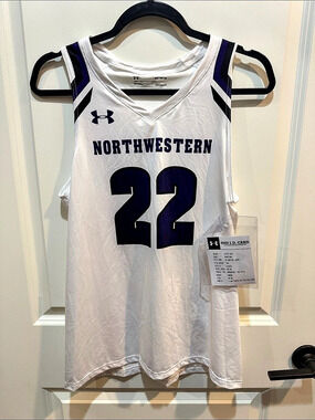 Under Armour AF Gametime Jersey Northwestern #22 Basketball Jersey NWT